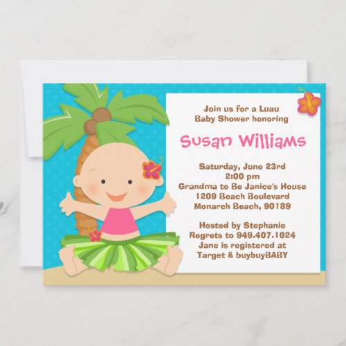 Luau Baby Shower Invitation
