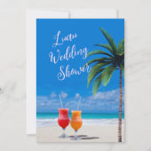 Luau Beach Cocktails Bridal Wedding Shower Invitation (Front)