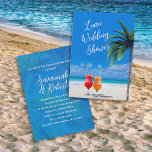 Luau Beach Cocktails Bridal Wedding Shower Invitation