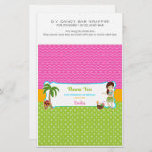 Luau Birthday Party 1.55 oz Candy Bar Wrapper (Front/Back)