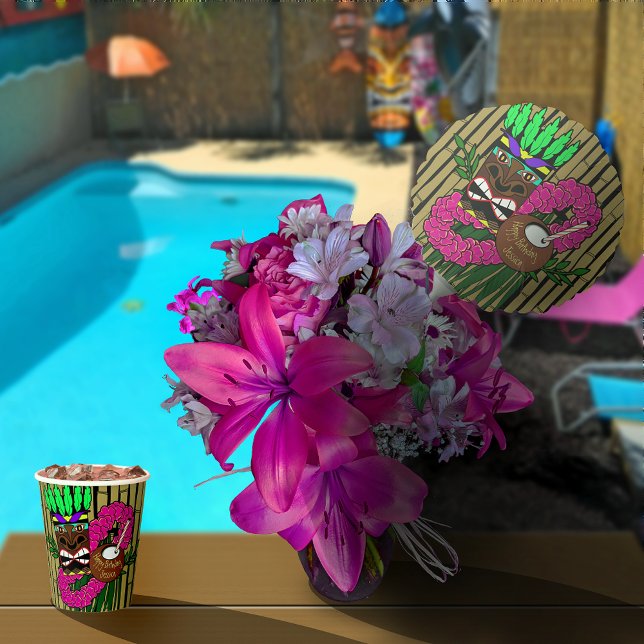 Luau Birthday Party Custom Name Balloon (Creator Uploaded)