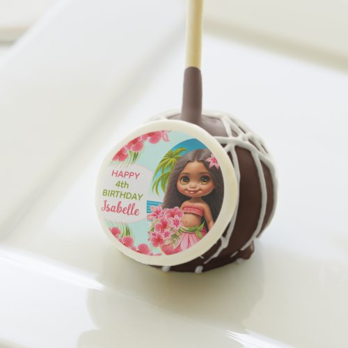 Luau birthday Tropical beach party girl Cake Pops