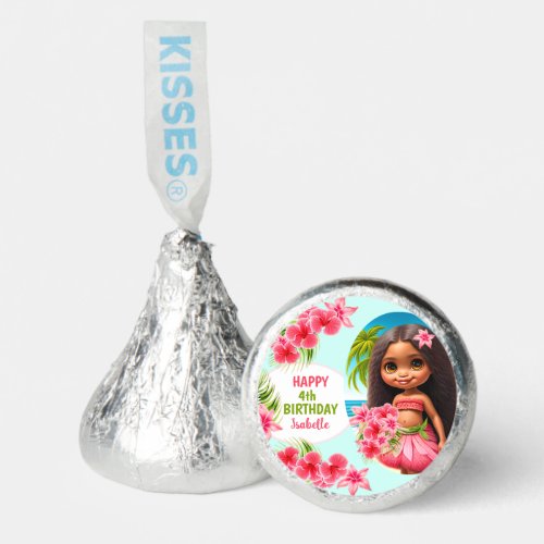 Luau birthday Tropical beach party girl Hersheys Kisses