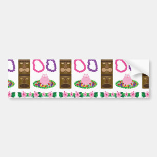 luau bumper sticker