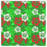 luau christmas hawaiian hibiscus tropical floral fabric