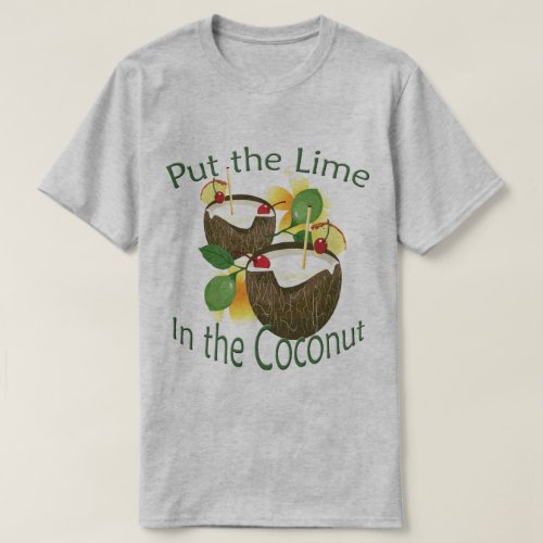 Luau Coconut Drink Lime Party T_shirt