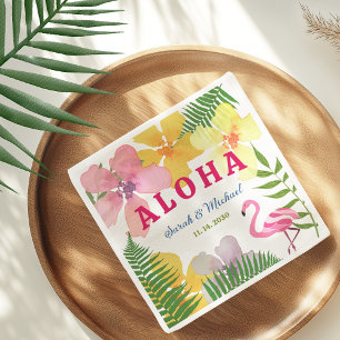 Luau Engagement Party Tropical Napkins