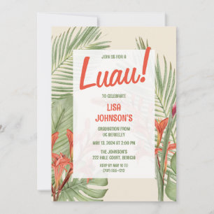 Luau Graduation Party Invitation