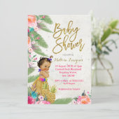 Luau Hawaiian Baby Shower Invitation (Standing Front)