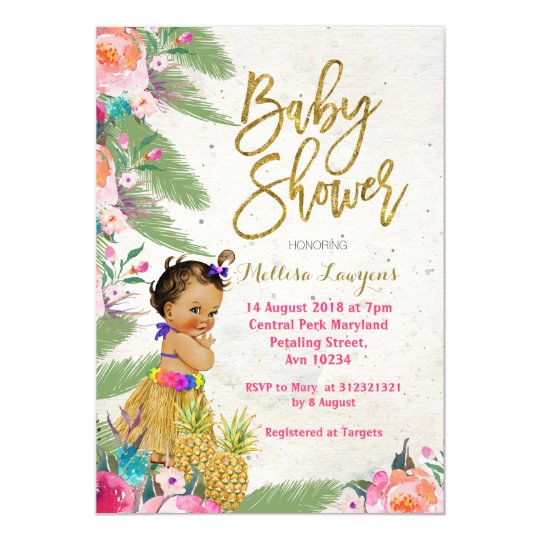 luau hawaiian baby shower