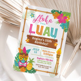 Luau Birthday Invitation