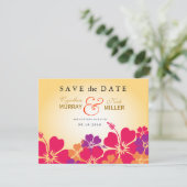 Luau / Hawaiian Save the Date Card | Zazzle