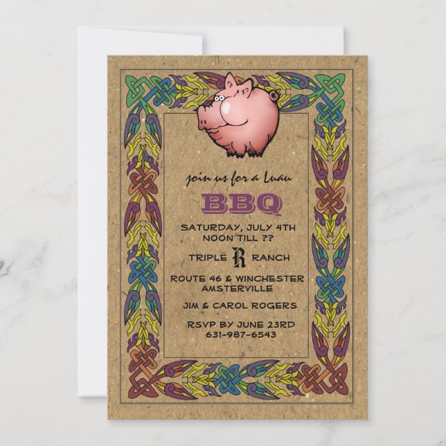 Luau Invitation (Front)