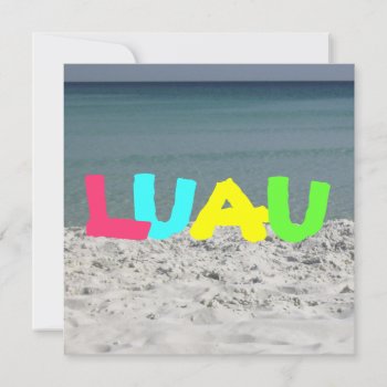 Luau Invitation by thepinkschoolhouse at Zazzle