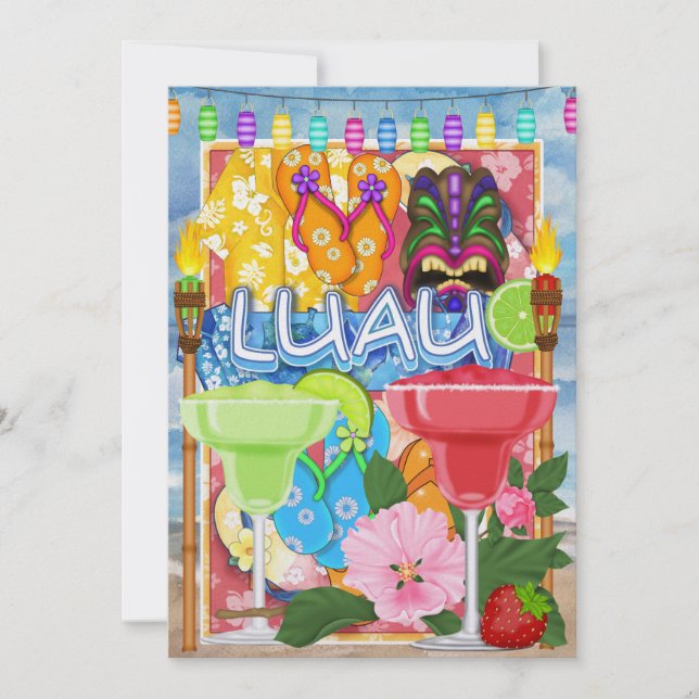 Luau Invitation by SRF (Front)