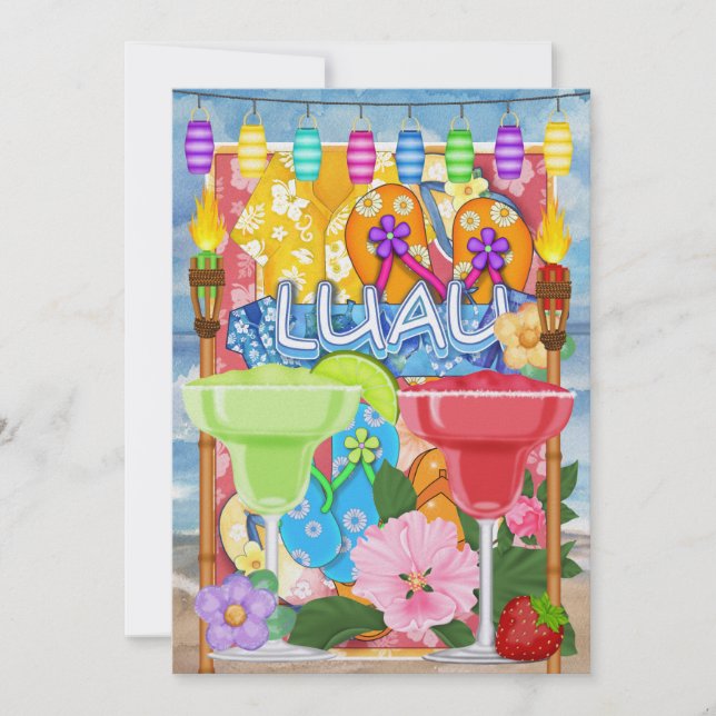 Luau Invitation by SRF (Front)