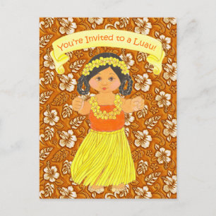 Luau Invitation Cards ~ Hawaii Hula Party