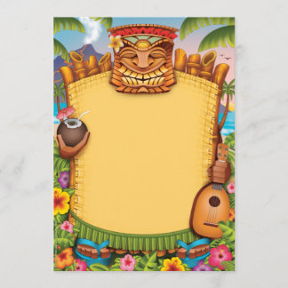Luau Invitations, Hawaiian Party Invitations