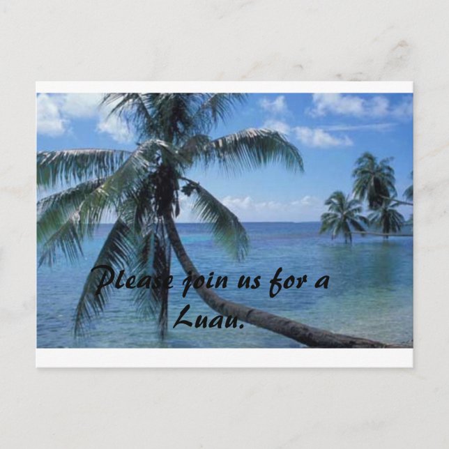 Luau invite (Front)