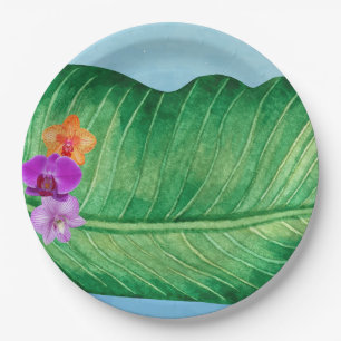 Luau Leaf Paper Plates