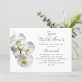 Luau Orchids Custom Bridal Shower Invitation (Standing Front)