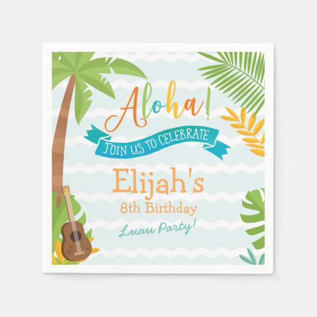 Luau Paper Napkins Zazzle