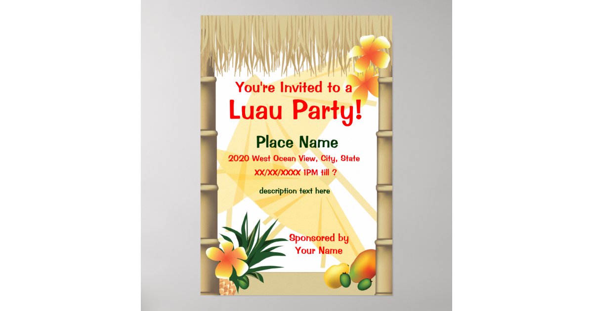 Luau Tropical Tabletop Hut - Party Decor - 1 Piece