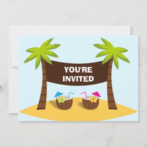 Luau Party Invitation