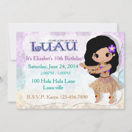 Luau Party Invitation