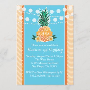 Luau Party Invitation For Birthday  Shower  Etc by seasidepapercompany at Zazzle
