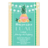 Luau Party Invitations Zazzle Luau Party Invitation For Birthday Shower
