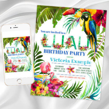 Luau Party Invitations by InvitationCentral at Zazzle