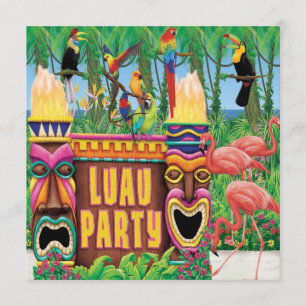 Luau Party Invitations