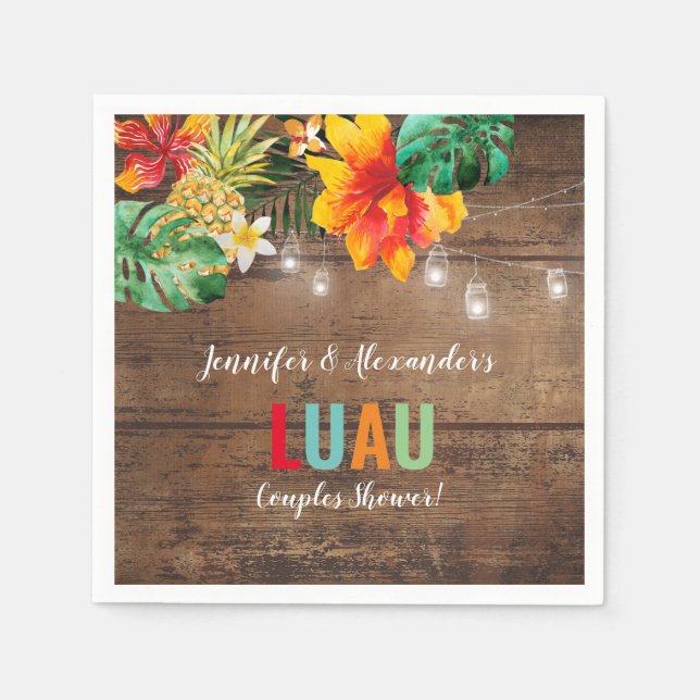 Luau Party Napkins (Front)
