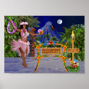 LUAU PARTY POSTER