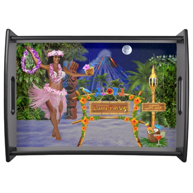 LUAU PARTY SERVING TRAY (Front)