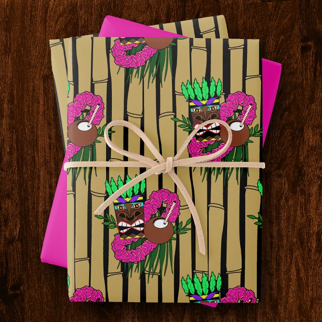 Luau Pattern Wrapping Paper Sheets (Creator Uploaded)
