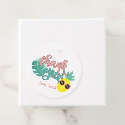 LUAU PINEAPPLE BIRTHDAY PARTY WELCOME  POSTER FAVOR TAGS