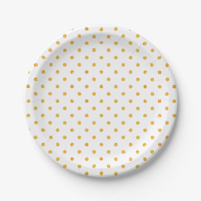 Luau Plates | Gold Dots (Front)