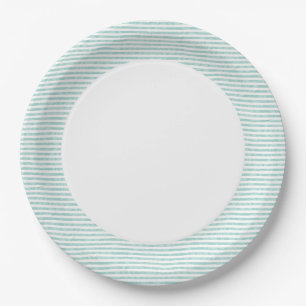 Luau Plates   Green Stripe