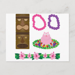 luau postcard