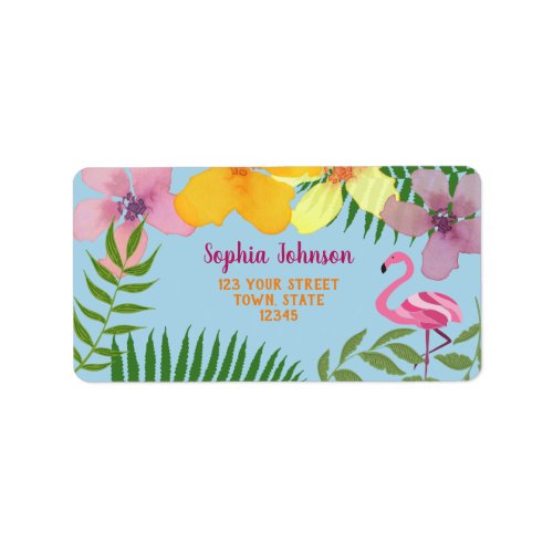 Luau Return Address Label