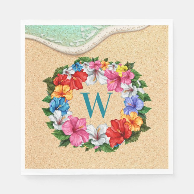 LUAU Theme  Napkins (Front)