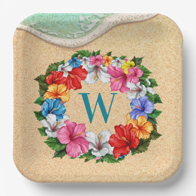 LUAU Theme  Paper Plates (Front)