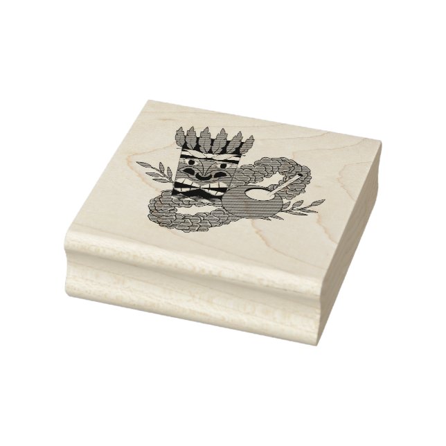 Luau Theme Rubber Stamp (Stamp)
