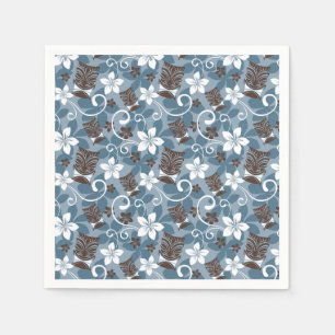 LUAU TIKI DESIGN (BLUE) NAPKINS