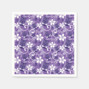 LUAU TIKI DESIGN (PURPLE) NAPKINS