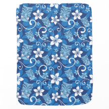 LUAU TIKI PATTERN (BRIGHT BLUE)