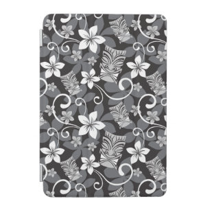 LUAU TIKI PATTERN (CHARCOAL) iPad MINI COVER