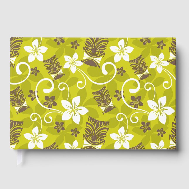 LUAU TIKI PATTERN GUEST BOOK (Front)